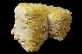 Fluorescent, Yellow Calcite Crystal Cluster - South Dakota #170692-1